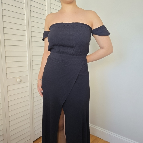 Flynn Skye Square Neckline Maxi Dress Women's L Whimsigoth Witchy Semi-Formal - Picture 2 of 15